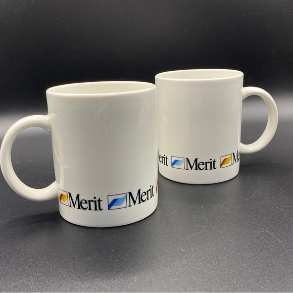 Merit Cigarette Coffee Cup Mug Set Of 2 - Picture 4 of 6